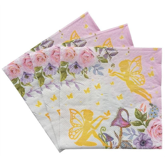 20pcs Fairy Colorful Printed Tissues for Wedding Party Decorations
