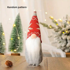 Christmas Gnome Ornament Standing Mini Santa Long Beard