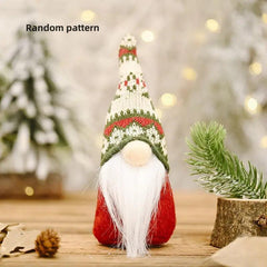 Christmas Gnome Ornament Standing Mini Santa Long Beard