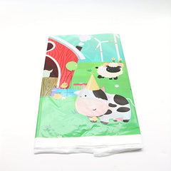 Farm Animal Birthday Party Tablecloth