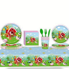 Farm Animal Birthday Party Tablecloth