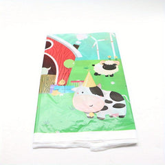 Farm Animal Birthday Party Tablecloth