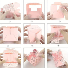 10pcs Butterfly Wedding Candy Box for Party Supplies