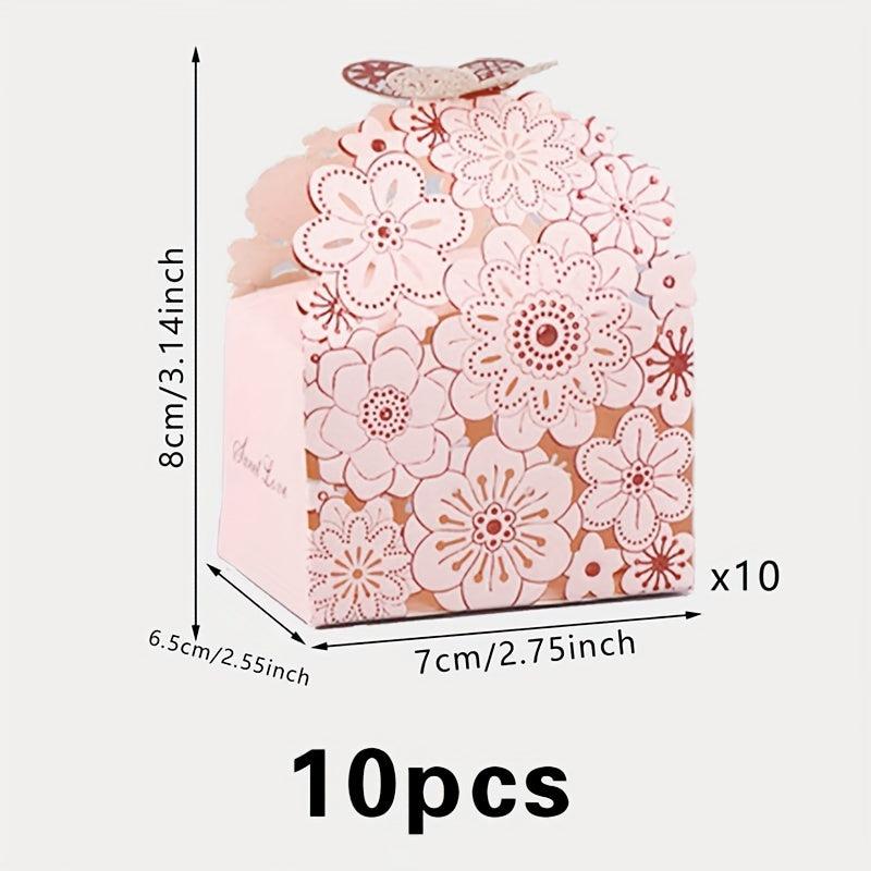 10pcs Butterfly Wedding Candy Box for Party Supplies