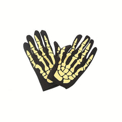 Night Glow Skeleton Claw Mitten Gloves