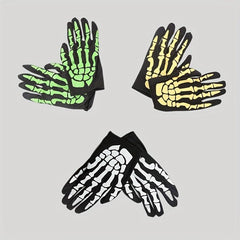 Night Glow Skeleton Claw Mitten Gloves