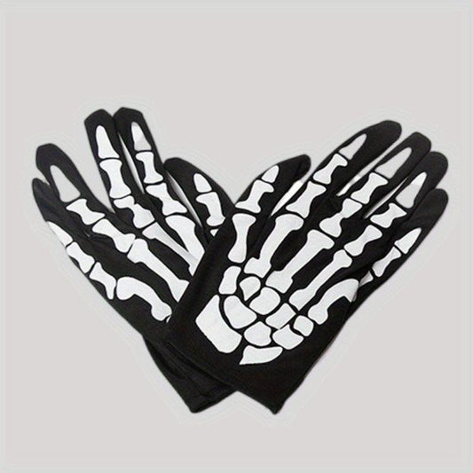 Night Glow Skeleton Claw Mitten Gloves
