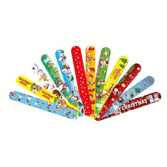 12pcs Christmas Bracelets Party Favors For Kids And Adults - 12 Patterns
