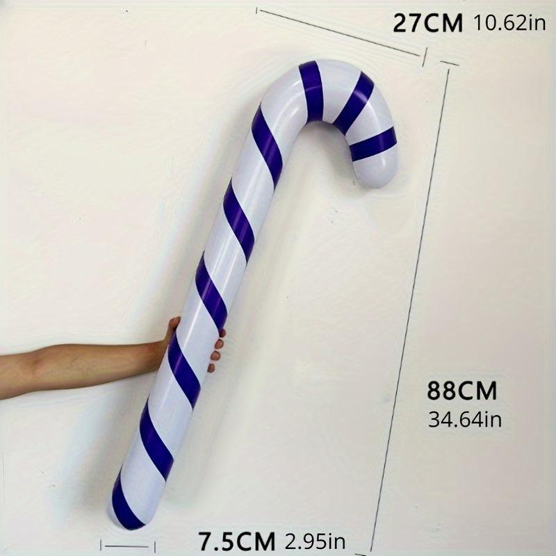 Inflatable Christmas Candy Cane Stick Balloons - Outdoor Decor