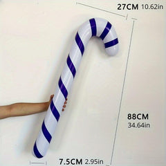Inflatable Christmas Candy Cane Stick Balloons - Outdoor Decor