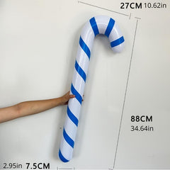 Inflatable Christmas Candy Cane Stick Balloons - Outdoor Decor