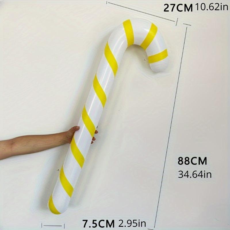 Inflatable Christmas Candy Cane Stick Balloons - Outdoor Decor