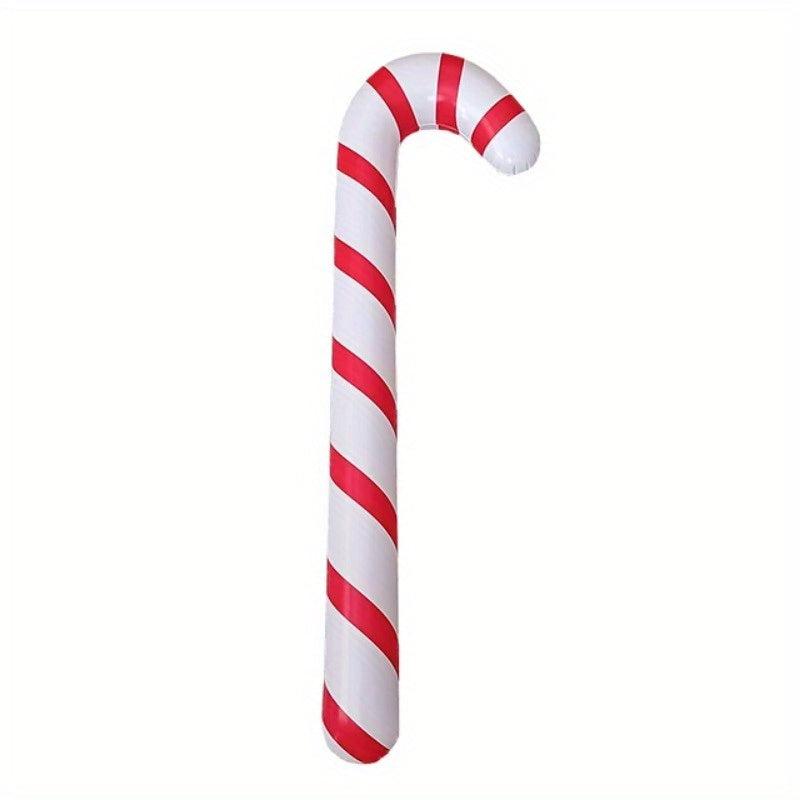 Inflatable Christmas Candy Cane Stick Balloons - Outdoor Decor