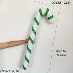 Inflatable Christmas Candy Cane Stick Balloons - Outdoor Decor