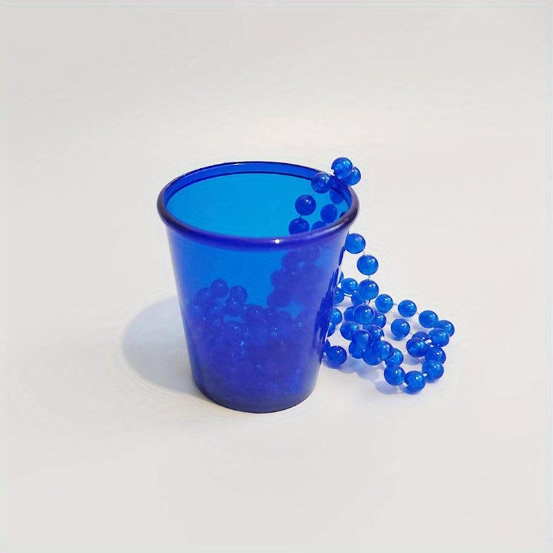 Halloween Shot Glass Beaded Necklace Single Cup Birthday Bride Christmas Party