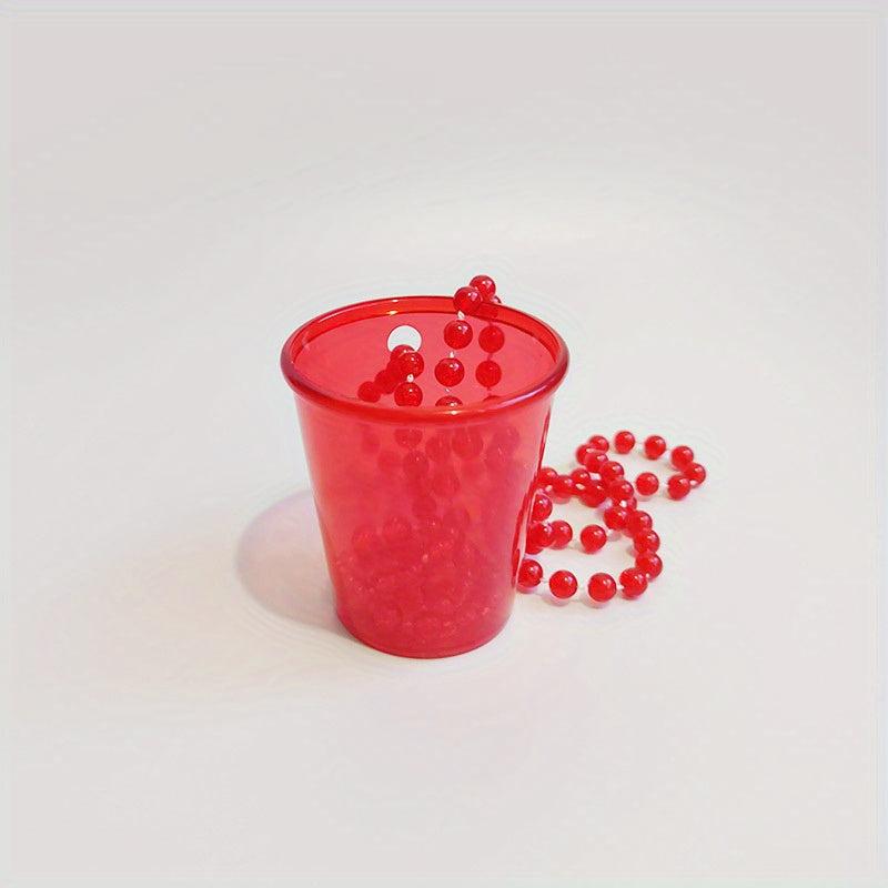 Halloween Shot Glass Beaded Necklace Single Cup Birthday Bride Christmas Party