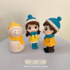 Christmas Halloween Couple DY Crafts Winter Clothes Couple Snowman Ornaments