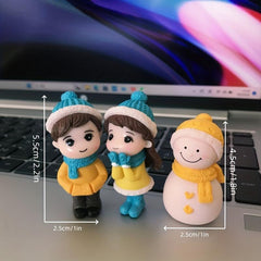 Christmas Halloween Couple DY Crafts Winter Clothes Couple Snowman Ornaments