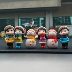 Christmas Halloween Couple DY Crafts Winter Clothes Couple Snowman Ornaments