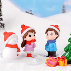 Christmas Halloween Couple DY Crafts Winter Clothes Couple Snowman Ornaments
