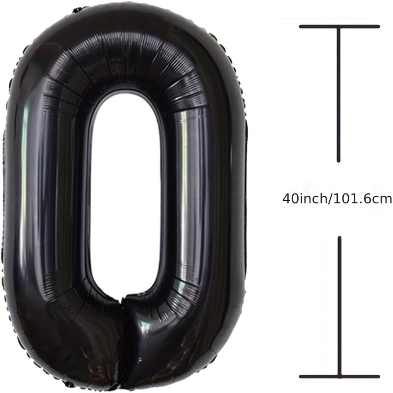 40 Number Balloons For Birthday Party Decoration Anniversary Event Supplies