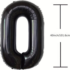 40 Number Balloons For Birthday Party Decoration Anniversary Event Supplies