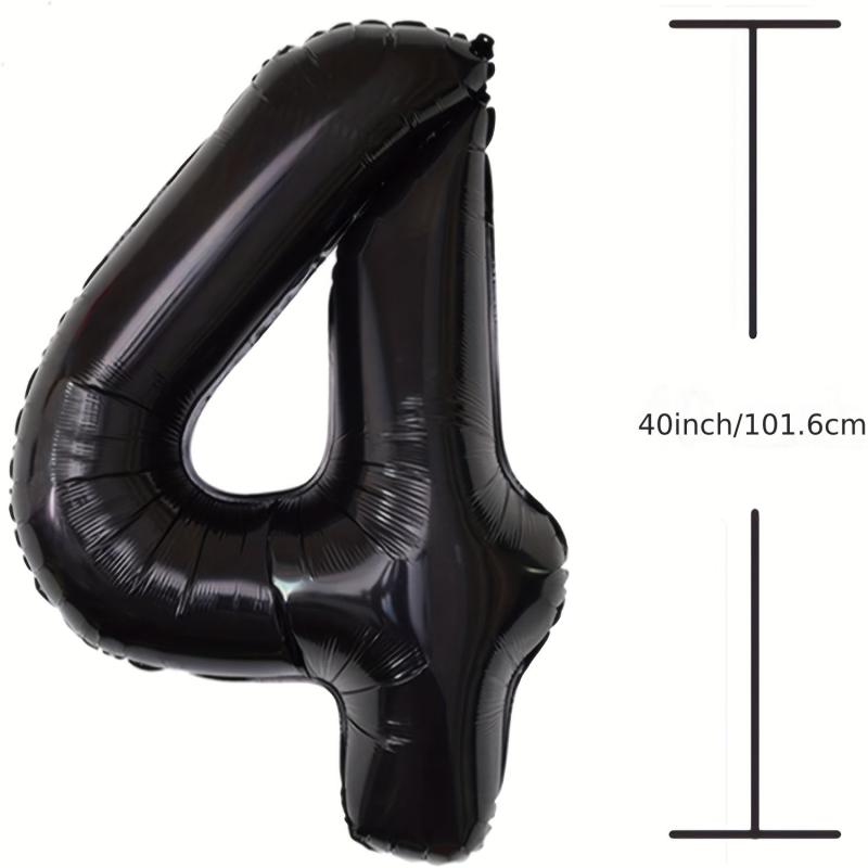 40 Number Balloons For Birthday Party Decoration Anniversary Event Supplies