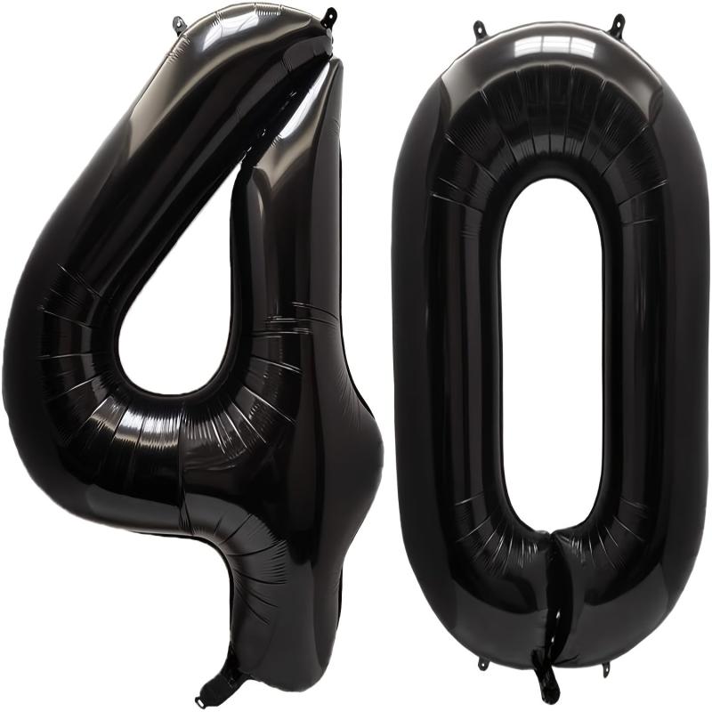 40 Number Balloons For Birthday Party Decoration Anniversary Event Supplies