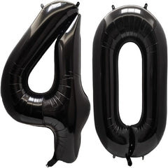 40 Number Balloons For Birthday Party Decoration Anniversary Event Supplies