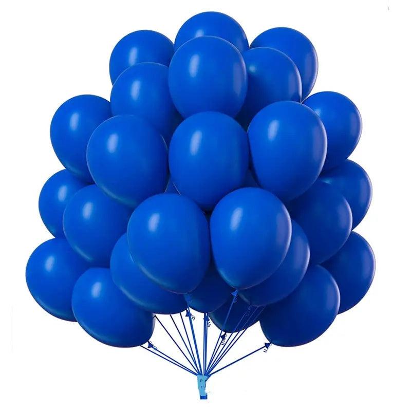 50 Colorful Balloons w/ Ribbon For Parties & Holidays