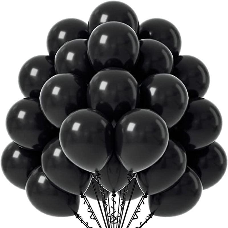 50 Colorful Balloons w/ Ribbon For Parties & Holidays