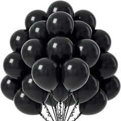 50 Colorful Balloons w/ Ribbon For Parties & Holidays