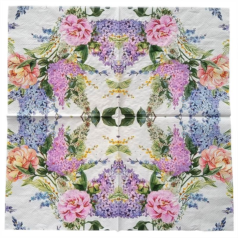 20pcs Lavender Printed Paper Napkins Colorful Party Decoration Napkins