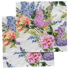 20pcs Lavender Printed Paper Napkins Colorful Party Decoration Napkins