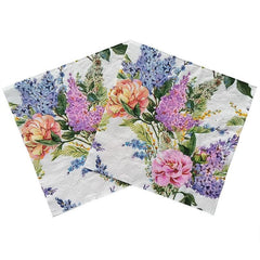 20pcs Lavender Printed Paper Napkins Colorful Party Decoration Napkins