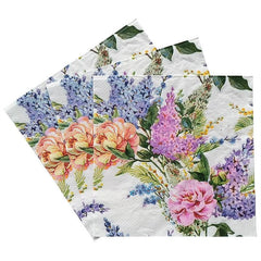 20pcs Lavender Printed Paper Napkins Colorful Party Decoration Napkins