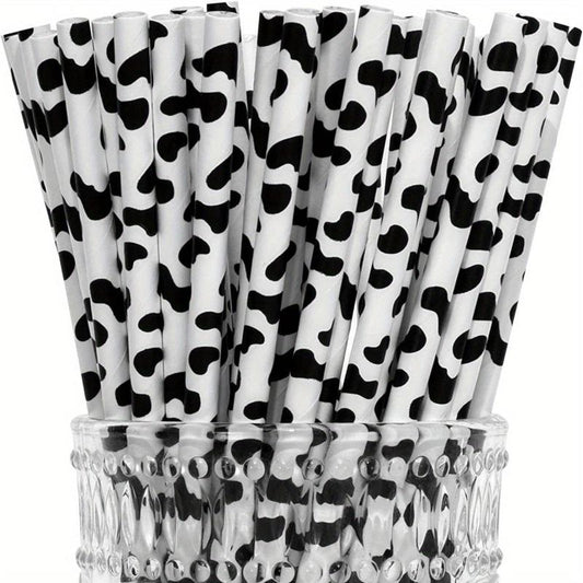 Cow Birthday Party Tableware Set - 12 Plates, 20 Napkins, 12 Cups, 1 Tablecloth