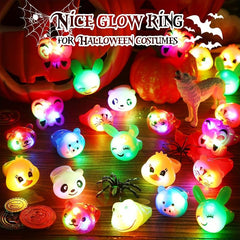 Glowing Ring Glitter Animal Ring Holiday Party Ring 9 Styles