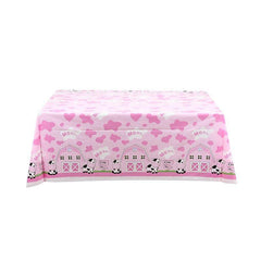 Pink Cow Tablecloth Kids Birthday Party Decoration Disposable Plastic