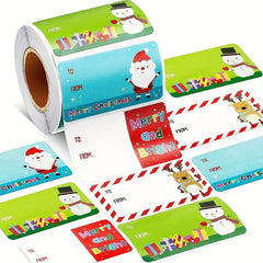 500 Pcs Christmas Santa Claus Stickers Self Adhesive Gift Decor