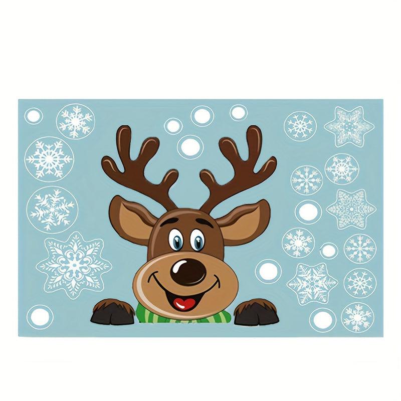 Christmas Snowflake Window Cling Stickers For Glass Decorations