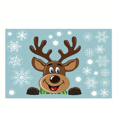 Christmas Snowflake Window Cling Stickers For Glass Decorations