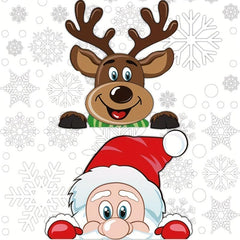 Christmas Snowflake Window Cling Stickers For Glass Decorations