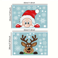 Christmas Snowflake Window Cling Stickers For Glass Decorations