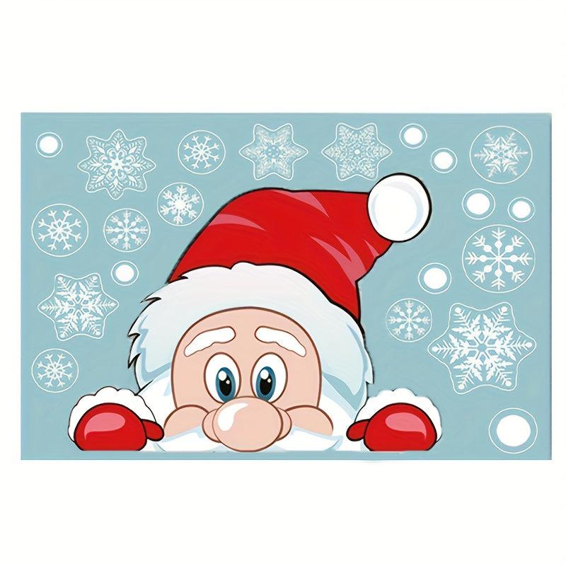 Christmas Snowflake Window Cling Stickers For Glass Decorations
