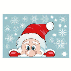 Christmas Snowflake Window Cling Stickers For Glass Decorations