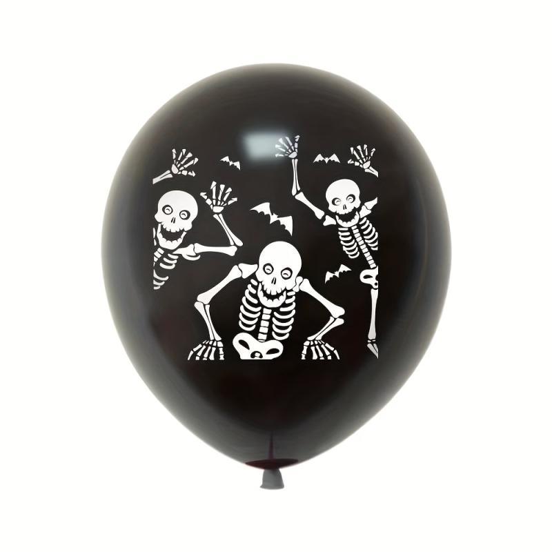 15pcs Halloween Balloons Pumpkin Skull Horror Themed Garden Decorations
