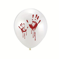15pcs Halloween Balloons Pumpkin Skull Horror Themed Garden Decorations