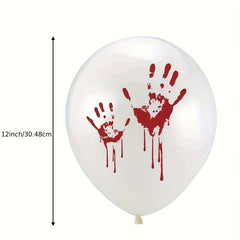15pcs Halloween Balloons Pumpkin Skull Horror Themed Garden Decorations
