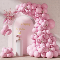 87pcs Pink Balloons in Various Sizes for Garland Arch and Party Decor